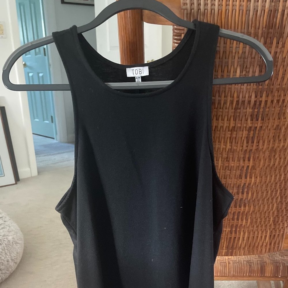 Simple Black sleeveless dress by Tobi